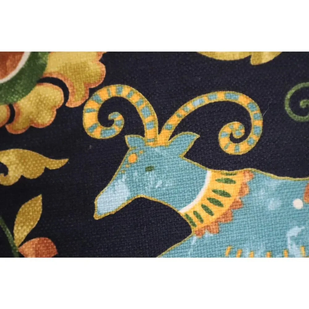 LARGE Camel Horse Pony Pillow Set of Two Colorful Whimsical Tapestry 20X20 Fairy